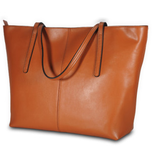 Elegant Brown Messenger Genuine Leather Bag