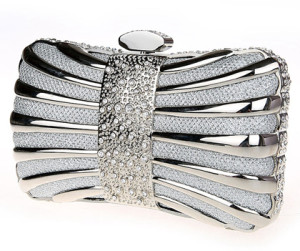 Diamond Iron Box Luxury Party Handbag by Clutch