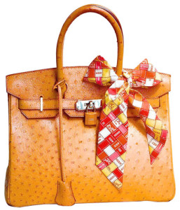 Attractive Yellow Hermes Ostrich Birkin Handbag
