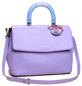 Dior Cruise Lavender with Top-Handle Leather Bag