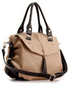Gorgeous Multi Color Trendy Tassel Leather Shoulder Bag