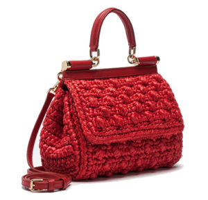 Small Sicily Bag in Raffia Crochet
